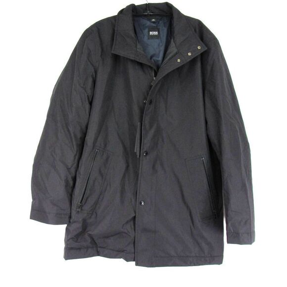 Boss Hugo Boss Camron Slim Fit Car Coat, Size 38R Black